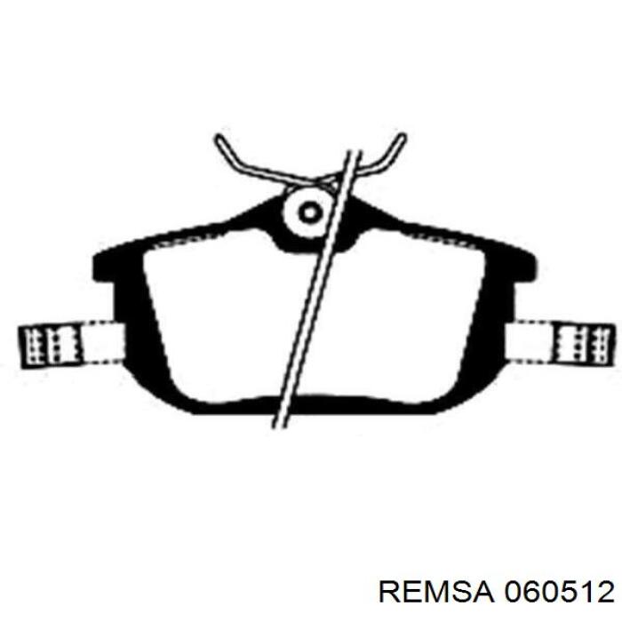 Задні дискові колодки Remsa 060512