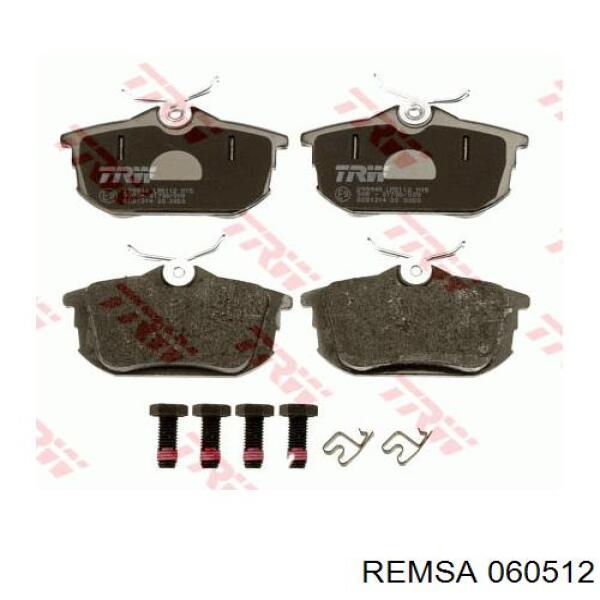 Задні гальмівні колодки Remsa 060512 ціна, від 21.51 USD