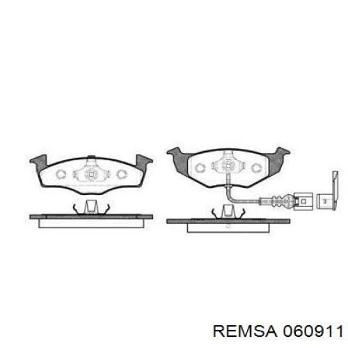 060911 Remsa колодки гальмівні передні, дискові