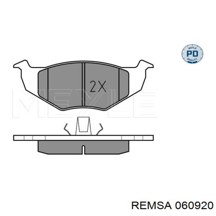 Тормозні колодки Remsa 060920
