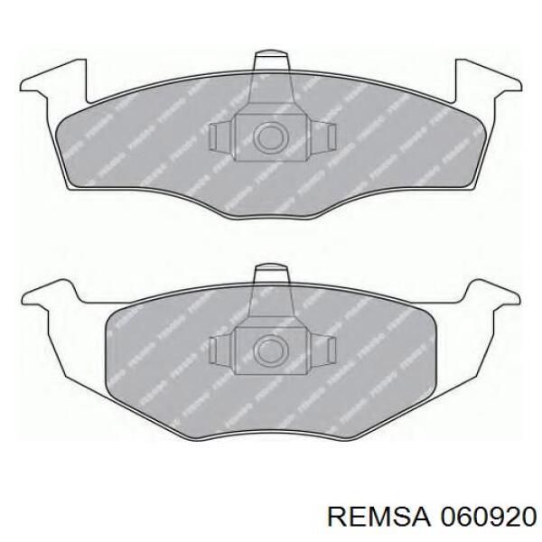 Передні тормозні колодки 060920 Remsa
