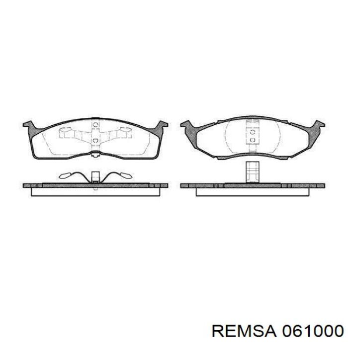 Передні тормозні колодки 061000 Remsa