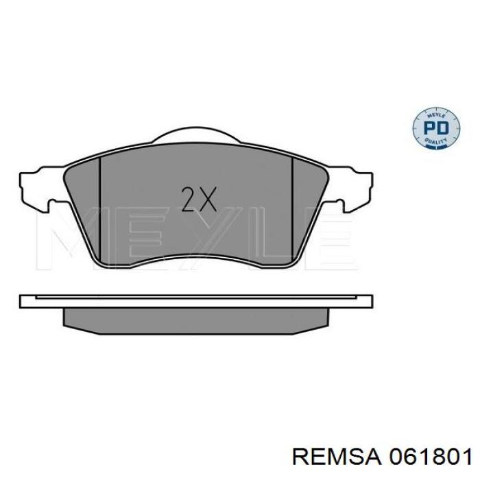 Тормозні колодки Remsa 061801