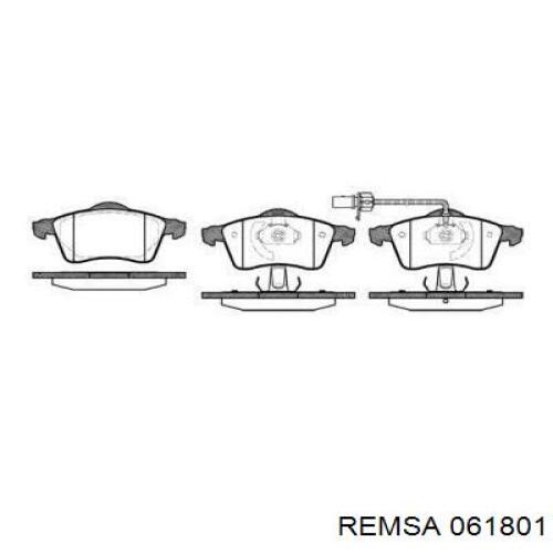 061801 Remsa колодки гальмівні передні, дискові