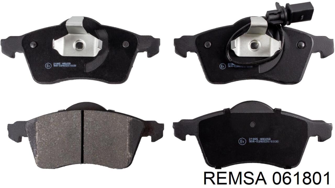 Гальмівні колодки Remsa 061801 ціна, від 19.70 USD