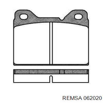 Тормозні колодки Remsa 062020