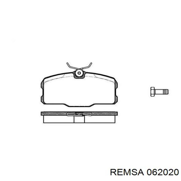 Гальмівні колодки Remsa 062020 ціна, від 13.81 USD