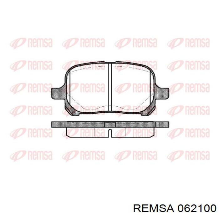 Колодки гальмівні передні, дискові 062100 Remsa