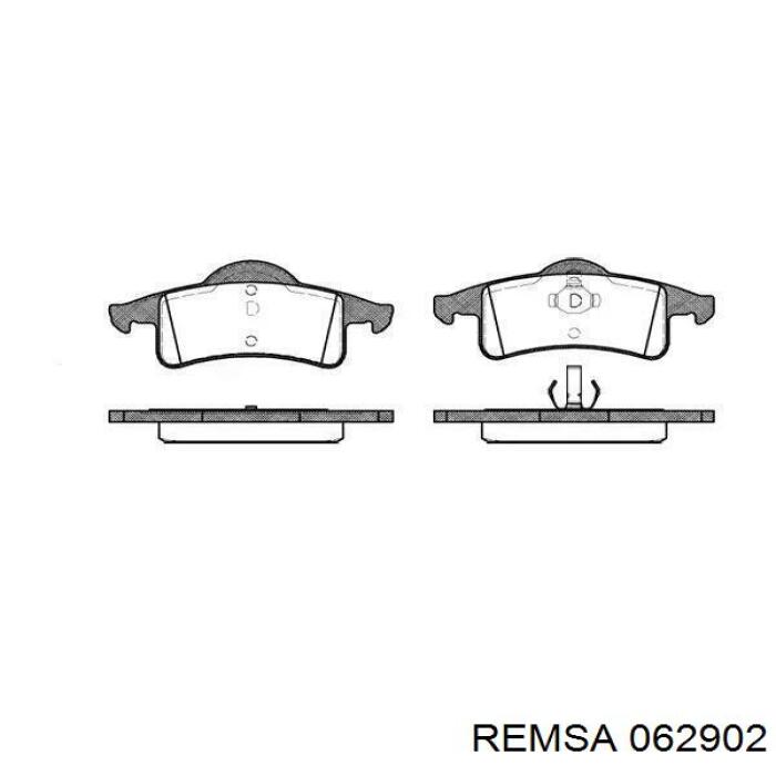 Задні гальмівні колодки Remsa 062902 ціна, від 25.73 USD