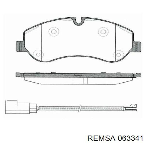 Гальмівні колодки Remsa 063341 ціна, від 22.32 USD