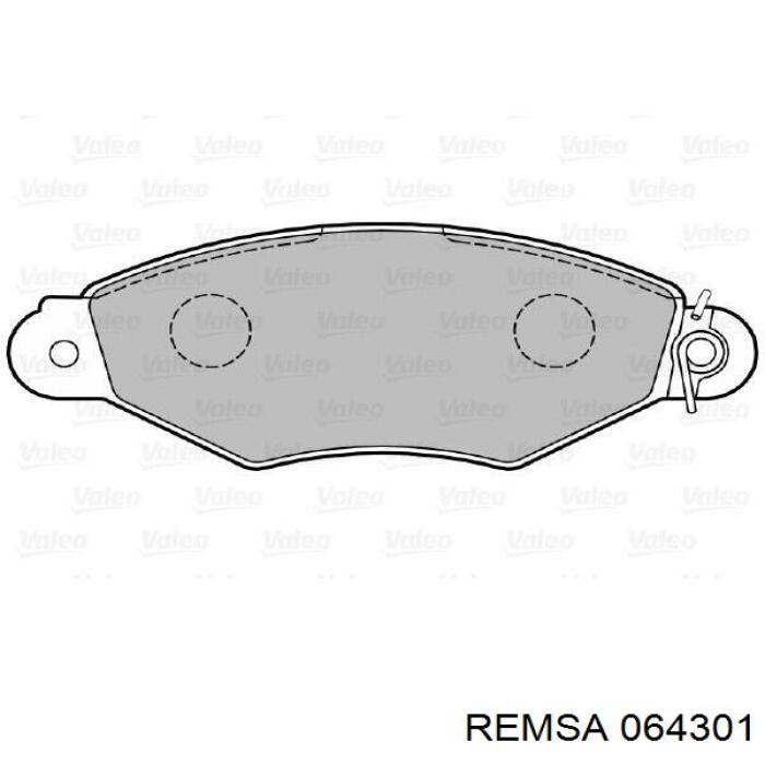 Тормозні колодки Remsa 064301