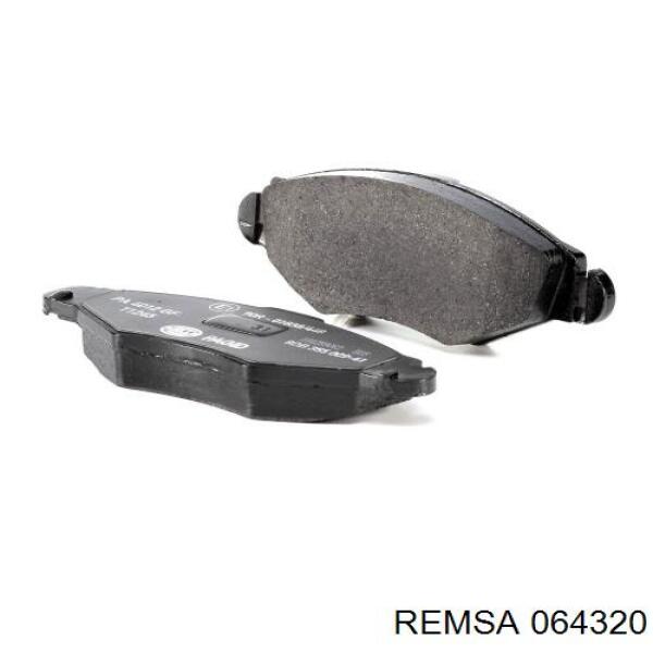 Купити 064320 Remsa Колодки гальмівні передні, дискові