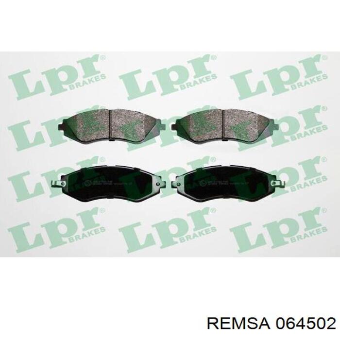 Купити 064502 Remsa Колодки гальмівні передні, дискові