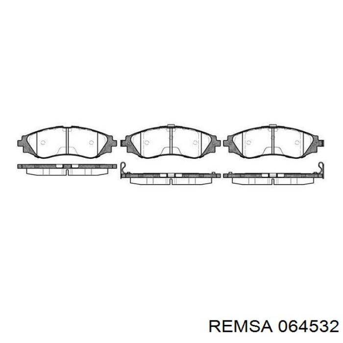 Гальмівні колодки Remsa 064532 ціна, від 18.39 USD
