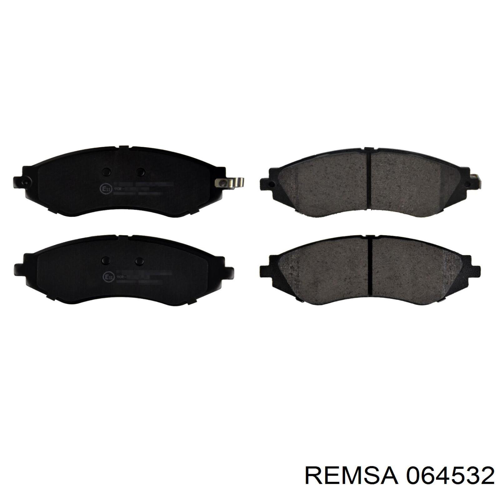 Гальмівні колодки Remsa 064532 ціна, від 18.39 USD