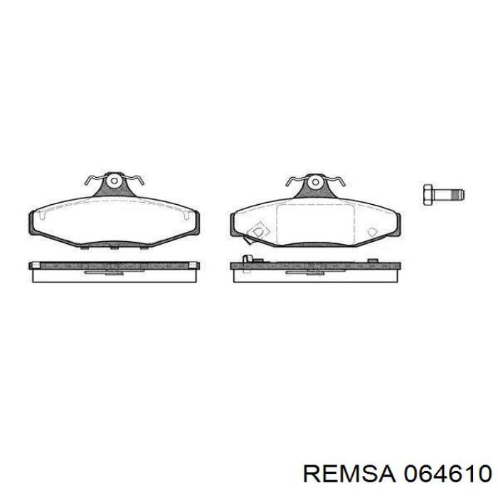Задні гальмівні колодки Remsa 064610 ціна, від 13.08 USD