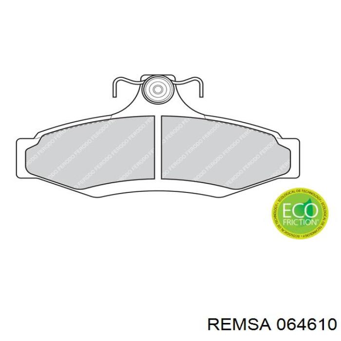 Купити 064610 Remsa Задні колодки