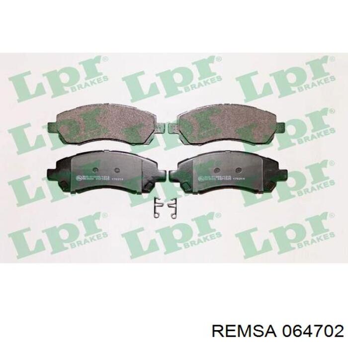 Передні тормозні колодки 064702 Remsa