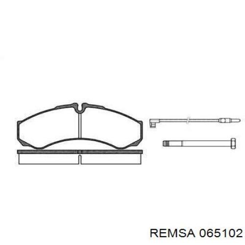 065102 Remsa колодки гальмові задні, дискові