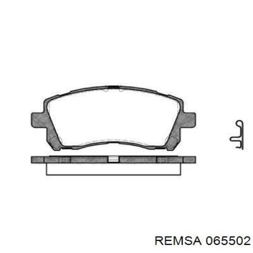 Колодки гальмівні передні, дискові 065502 Remsa