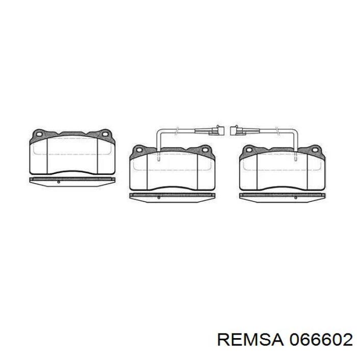 Купити 066602 Remsa Колодки гальмівні передні, дискові