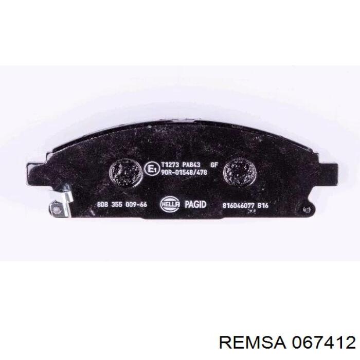 Тормозні колодки Remsa 067412
