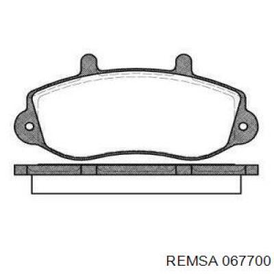 Тормозні колодки Remsa 067700