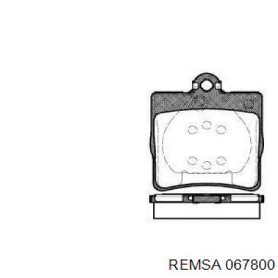 Задні дискові колодки Remsa 067800
