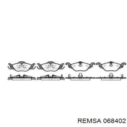 068402 Remsa колодки гальмівні передні, дискові