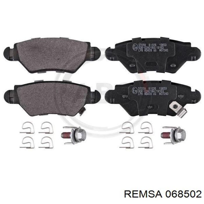 Задні гальмівні колодки 068502 Remsa