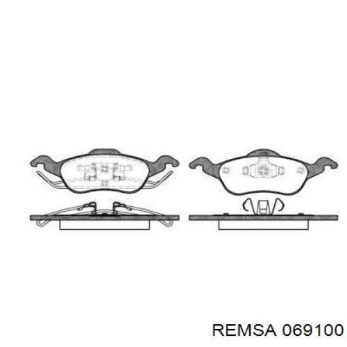 Гальмівні колодки Remsa 069100 ціна, від 17.93 USD