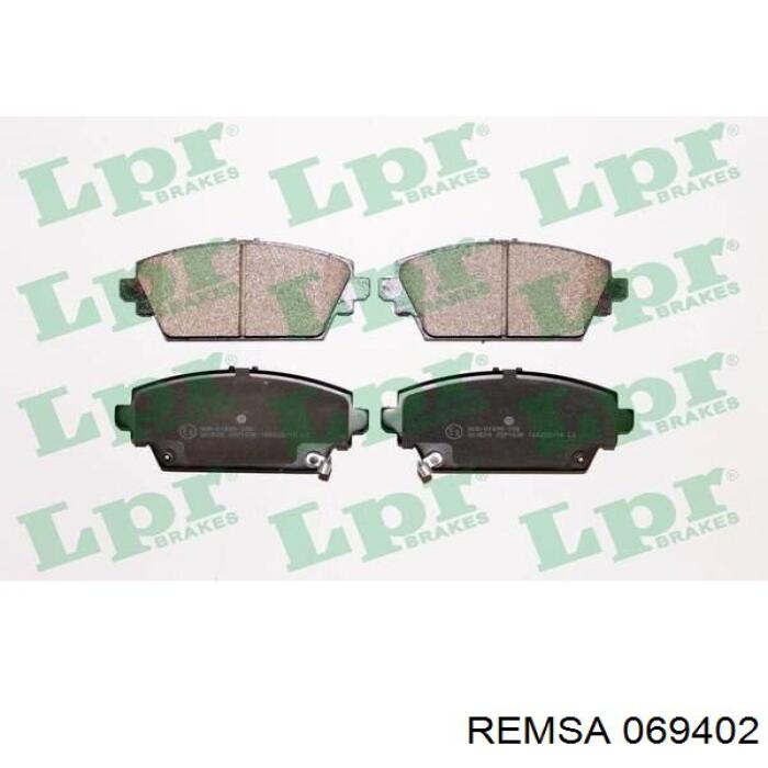 Передні тормозні колодки 069402 Remsa