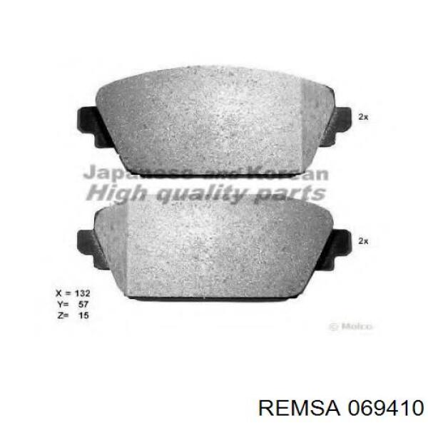 Гальмівні колодки Remsa 069410 ціна, від 20.09 USD