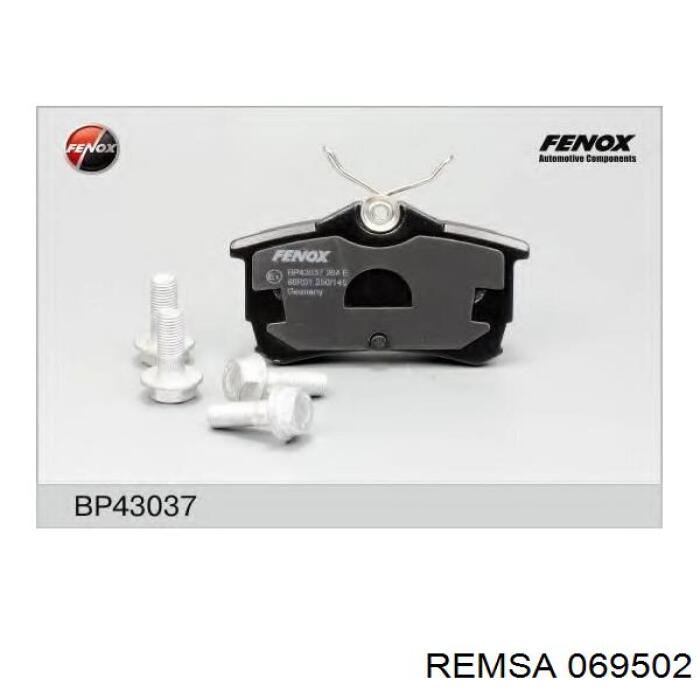 Задні гальмівні колодки Remsa 069502 ціна, від 21.17 USD