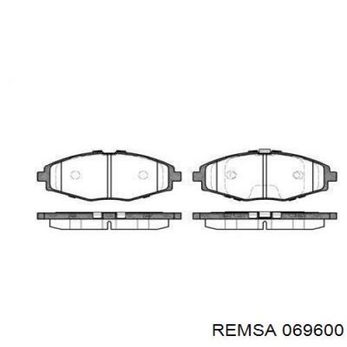 069600 Remsa Передні гальмівні колодки