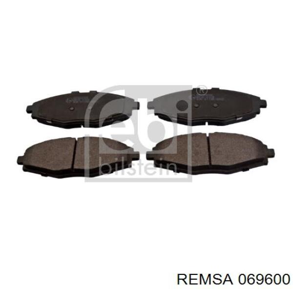 Купити 069600 Remsa Колодки гальмівні передні, дискові