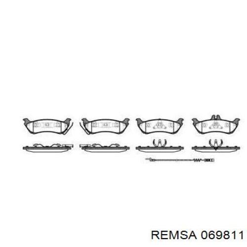 Задні гальмівні колодки Remsa 069811 ціна, від 36.34 USD