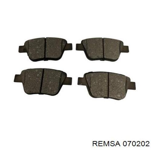 Передні тормозні колодки 070202 Remsa