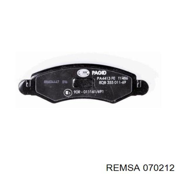 Гальмівні колодки Remsa 070212 ціна, від 20.25 USD