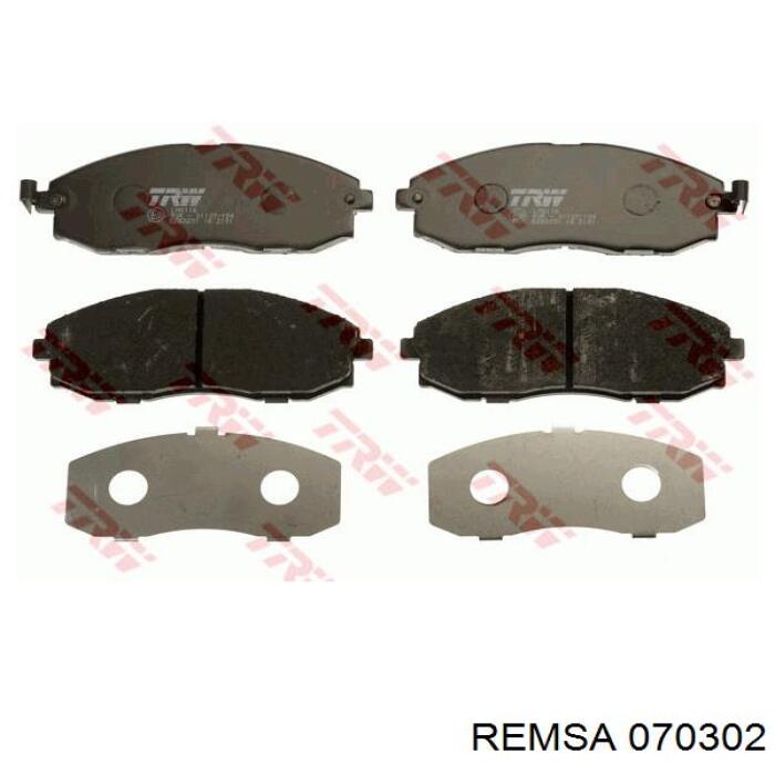 Тормозні колодки Remsa 070302
