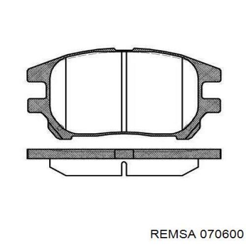 Задні дискові колодки Remsa 070600