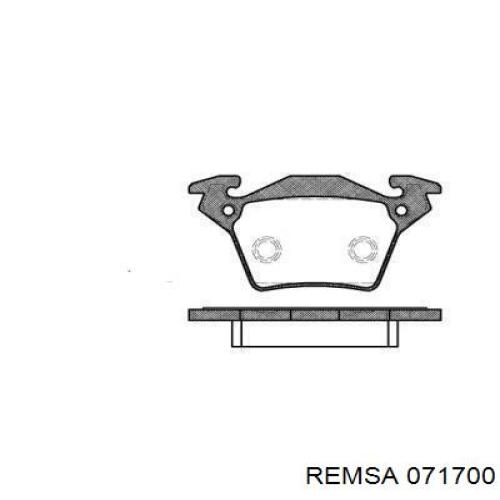 Задні дискові колодки Remsa 071700
