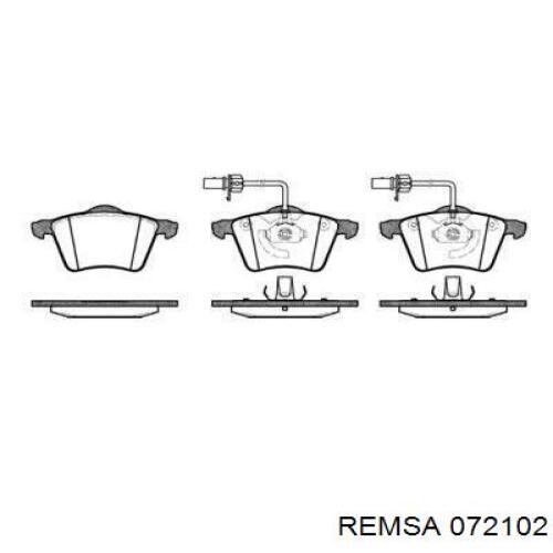 Передні тормозні колодки 072102 Remsa