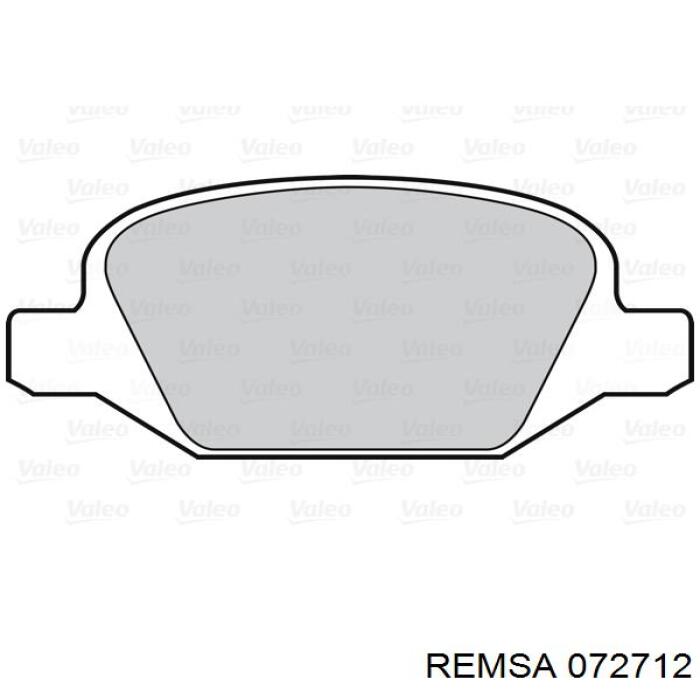 Тормозні колодки Remsa 072712