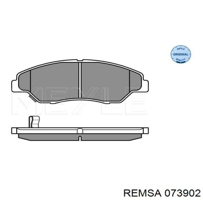 Передні тормозні колодки 073902 Remsa