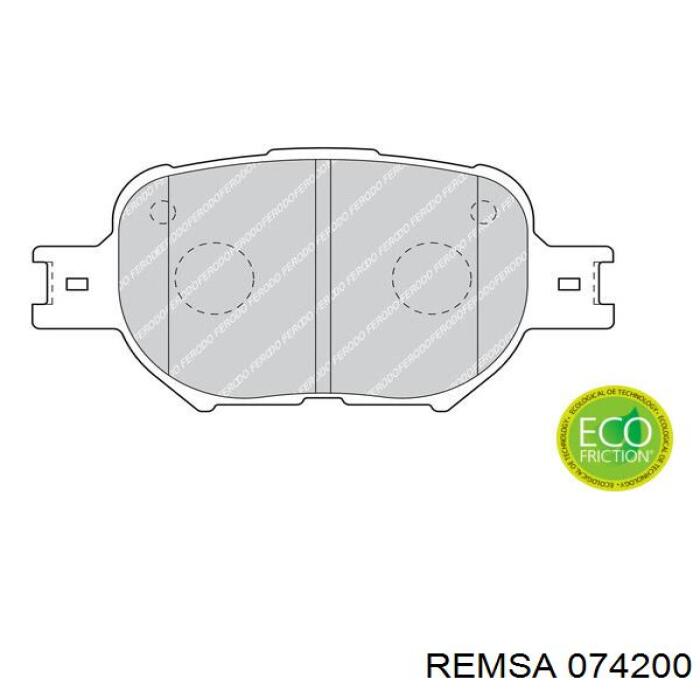 074200 Remsa Передні гальмівні колодки
