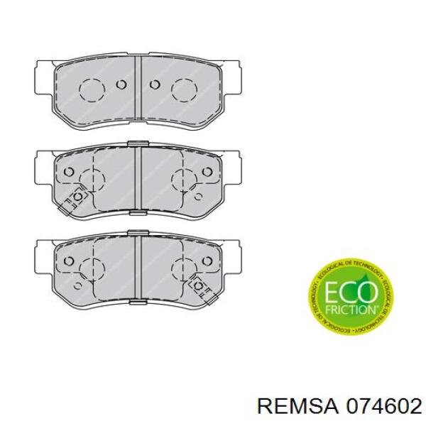 Задні дискові колодки Remsa 074602
