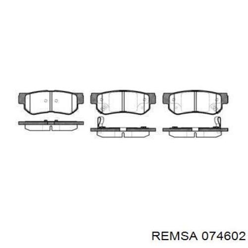 Задні гальмівні колодки Remsa 074602 ціна, від 18.51 USD