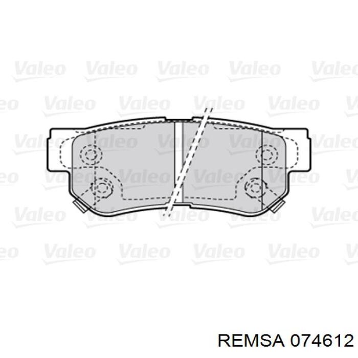 Задні гальмівні колодки Remsa 074612 ціна, від 10.98 USD