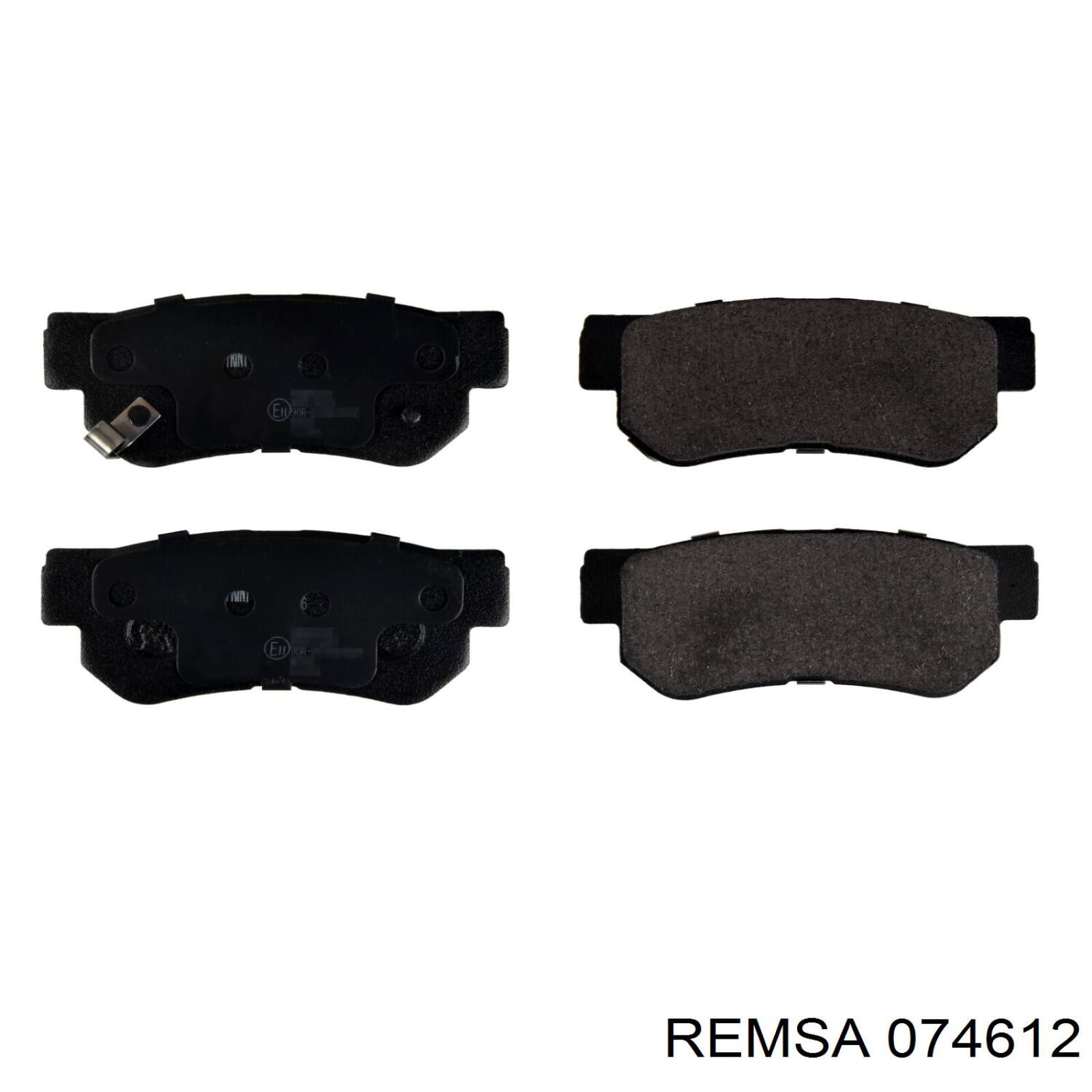Купити 074612 Remsa Задні колодки